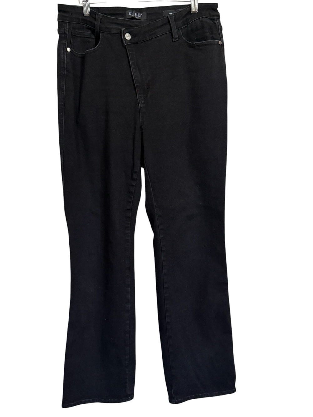 Judy Blue Black Dad Jeans Women’s Size 15/32 High Rise Straight Leg